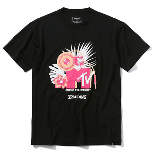 Sporting T -shirt MTV Hawainus (Men's) L Black #smt22051M New SPALDING New unused