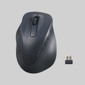 ELECOM ELECOM wireless mouse EX-G S size left hand M-XGS31DBSKBK Black Wireless Mouse [Management: 1000026584]