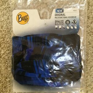 Free shipping New unopened BUFF neck warmer adult headwear marathon jogging blue