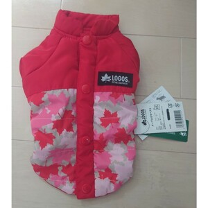 LOGOS ☆ Dog ☆ dog clothes ☆ outer ☆ Down vest ☆ Jumper ☆ Red ☆ XS size ☆ With tag