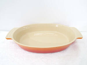 Le Creuset Stacble Oval Dish 29cm Orange Beauty dish/Plate/Gratin dishes