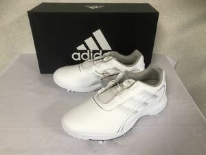 Free Shipping ◆ New ◆ Adidas Golf TRAXIONLITE MAX BOA ◆ (25.0) ◆ GZ3853 ◆ Adidas Golf Bore Golf Shoes