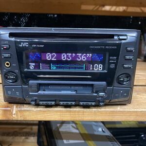 JVC CD/Cassette Receiver KW-TC300 With AUX