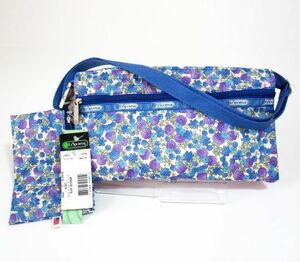 Unused in translation LESPORTSAC Shoulder Bag Lesport Sack #7600 Kiki Kiki Blue Blossom diagonal bag