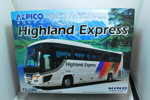 ● Rare! Unopened Fujimi 1/32 Hino (Hino) Selega Super High Decka Alpico Highland Bus With Bonus ●