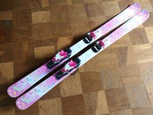 Carving skiing 126㎝ Kazama Kazama SPAX J children's sole for girls for girls about 25.5-30.5㎝ ski board USED [2263]