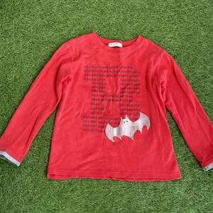 Free shipping ★ Beauty ★ 120 Berry's Berry Berry Long Sleeve Shirt Thick Red Bats Boy Men Long Slee Sleeve T -shirt Girls