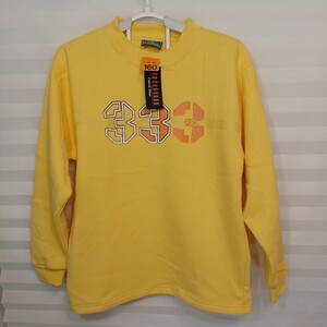ZAL-71 ♪ Unused item back brushed trainer SUNSUPERBE Size 160cm Chest circumference 76-184 Light Yellow Lint Trainer ★