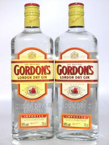 [L2] Former bottle Gordon Drygin genuine set of 2 [Gordon's Dry Gin]
