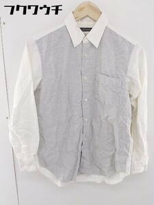 ◇ ◎ JOHNBULL John Bull Long Sleeve Shirt Size SS Gray White Men
