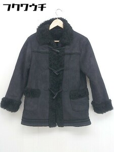 ■ COMME CA ISM Com Squids Children's clothing Long sleeve duffel coat size 150A black men's