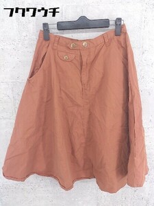 ◇ BULLE DE SAVON Vuldesabon Hall Length Flare Skirt Size F Terracotta Ladies