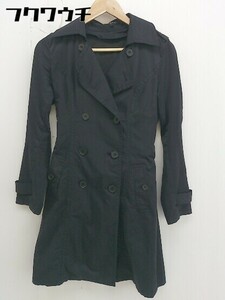 ■ ◎ Lautreamont Lautrearmon West Belt Long sleeve coat size 2 black ladies