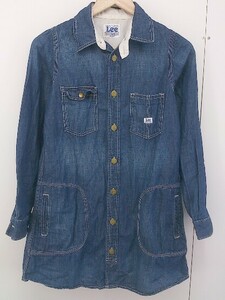 ◇ ◎ Lee Lee Denim Long Sleeve Tunic Shirt Size S Indigo Ladies