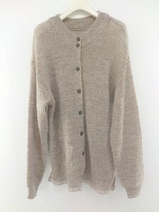 ◇ SM2 Samantha Mosmos Long Sleeve Knit Cardigan Size F Light Brown Ladies P