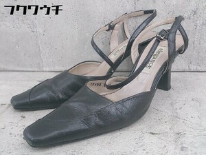 ◇ Himiko Himiko Ankle Strap Heel Pumps Size 23cm 1/2 Black Women's
