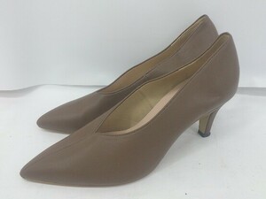 ◇ MAMIAN Mamian Pointed toe V Cut Heel Pumps Size 23.0 Brown Ladies E