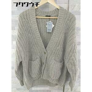 ■ ● New ● ◎ APART BY LOWRYS Tag Price 10,000 yen Low gauge Long sleeve Knit cardigan size Free Gray Ladies