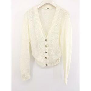 ◇ SNIDEL Snidel Long Sleeve Knit Cardigan Size f Ivory Ladies P