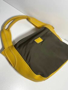 T30 ■ Extreme beautiful product Almost unused kitamura 2 leather nylon tote bag