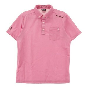 TAYLOR MADE Tailor Made Short Sleeve Polo Shirt Button Down Pink M [240001894894] Golfware Men's