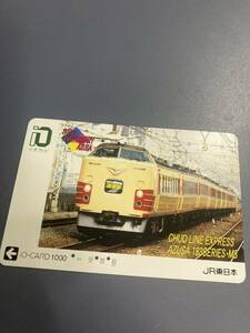 Io Card used JR East Japan Chuo Line Limited express Azusa 189 series E257 series debut commemorative card
