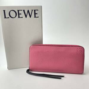 Loewe LOEWE Ladies Anagram type push long wallet box
