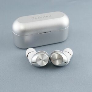 Panasonic Technics EAH-AZ40 Complete wireless earphone USED Beautiful product high-quality compact waterproof IPX4 Mike silver complete product S V0006