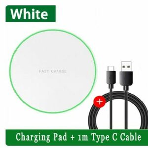 High -speed wireless charger (100W) with white cable