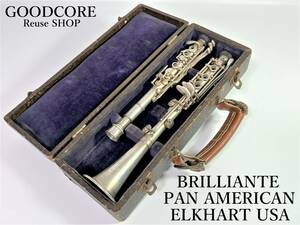 [Junk] BRILLIANTE PAN AMERICAN Pan American ELKHART USA World Instruments Metal Clarinet ● R601116