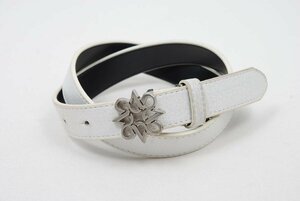 coco★ St. Andrews ★St.ANDREWS Belt ★★ Cuttable White ★ ★ White ★USED * Letter Pack Plus Shipping Available ★86308