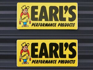 Shipping \ 84 [Earl's Earls] * "Racing Sticker / Set of 2" (Part number: MS010) American miscellaneous goods garage
