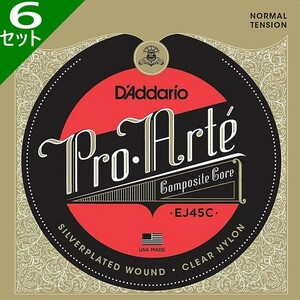 Set 6 sets D'ADDARIO EJ45C Pro-ARTE Composite Normal Dadario Classic String