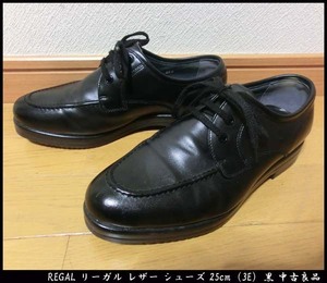 ■ REGAL Legal Leather Shoes 25cm (3E) Black used and good