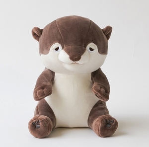 [Instant delivery] Sweet chewing ham ham Kururi otter ribhaha and yukai engineering sweet botchy robot plush stuffed pillow pillow