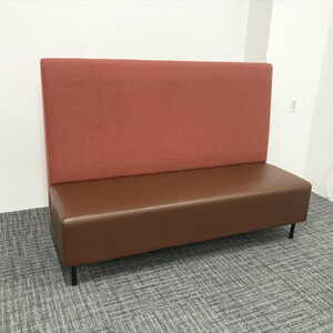 Reception sofa for 3 people Brown width 1620 used RI-864012B
