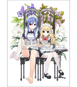[Limited time sale] Fairy League Fencer F Refrain Chord B2 Tapestry Effor &amp; Lolo / Maid Clothing Beautiful Girl White Ne High