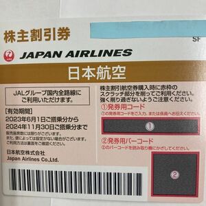 [Shipping included or number notification/photo transmission OK] JAL shareholder preferential treatment 2024/11/5 pieces at the end of the term