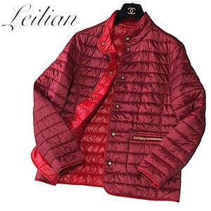 F04 ◆ Extreme Leen Leilian BASLER Large size 11 XL Before and rear Width 53cm Superb lightness reversible quilting spring jacket