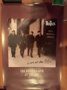 The Beatles "LIVE AT THE BBC" Sepia -colored poster The Beatles John Lennon Paul McCartney