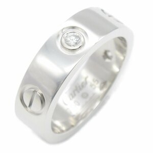 Cartier Cartier Ring / Ring Love 3P Diamond Ring Silver type K18WG (White Gold) Diamond Used Ladies
