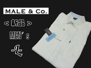 New men's L ◇ MALE &amp; CO ◇ Short -sleeved shirt