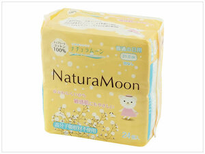 [Prompt decision / Free shipping] Naturumoon physiological napkin Napkin Normal daily feathers 21cm 24 pieces Sensitive skin absorbing material No use