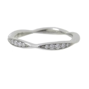 Chanel CHANEL Camellia Collection Half Etanity Diamond Ring PT950 Diamond Jewelry Used