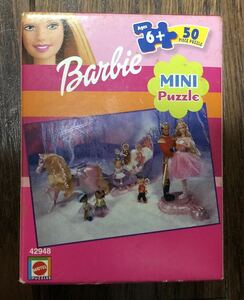 At the time of 2001 Barbie Barbie Mini Puzzle Mattel Matel 50 Piece Extremely rare