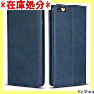 iPhone6 ​​iPhone6s Case Notebook type IP Ded Stand Calm Color Blue Retro Navy 665