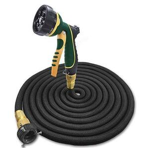 [10-30m] Watering hose hose hose super enhanced lightweight material [Black] THEFITLIFE Extension Hose