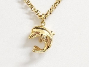Star Jewelry Star Jewelry K18 Gold Necklace 60cm Dolphin motif