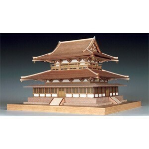 Woody Joe 1/150 Wooden Model Horyuji Kondo Temple Wooden Assembly Kit