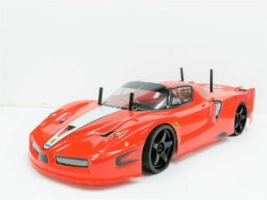 ☆ With turbo function ☆ 2.4GHz 1/10 drift radioscon car Ferrari type red [Painted finished product/full set]